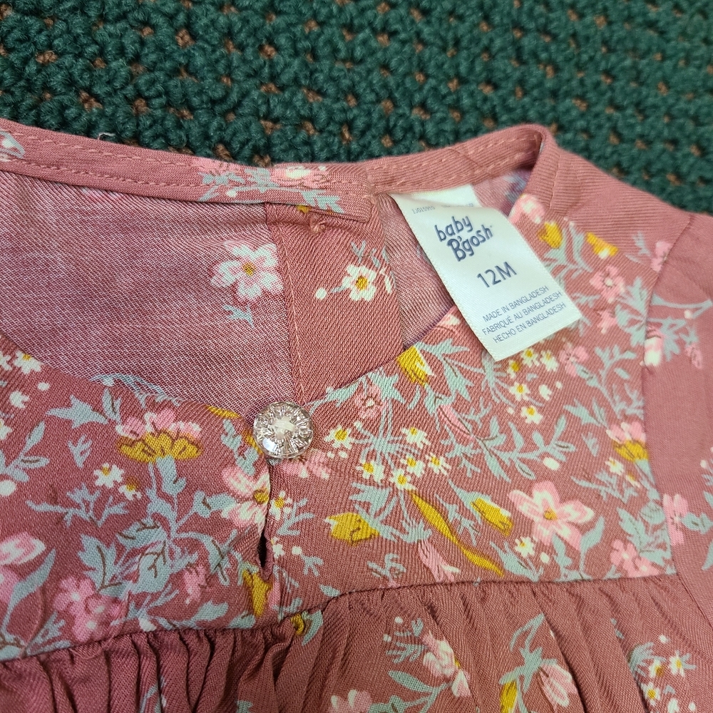 🆕️Baby B'Gosh Long Sleeve Floral Onsie - Picture 2 of 7